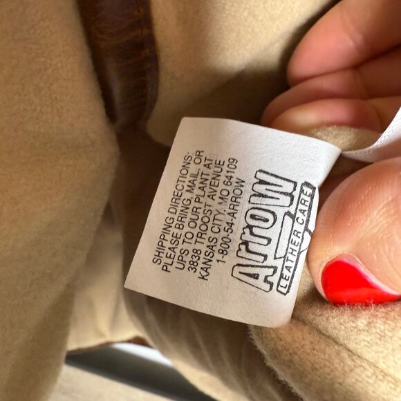 Lone Pine American Made Leather Cashmere Wool Womens Vest Medium - Picture 9 of 12